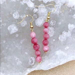 Watermelon Agate Earrings